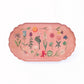 Roomytown Inc - Scalloped Enamel Tray - Festival of Flowers