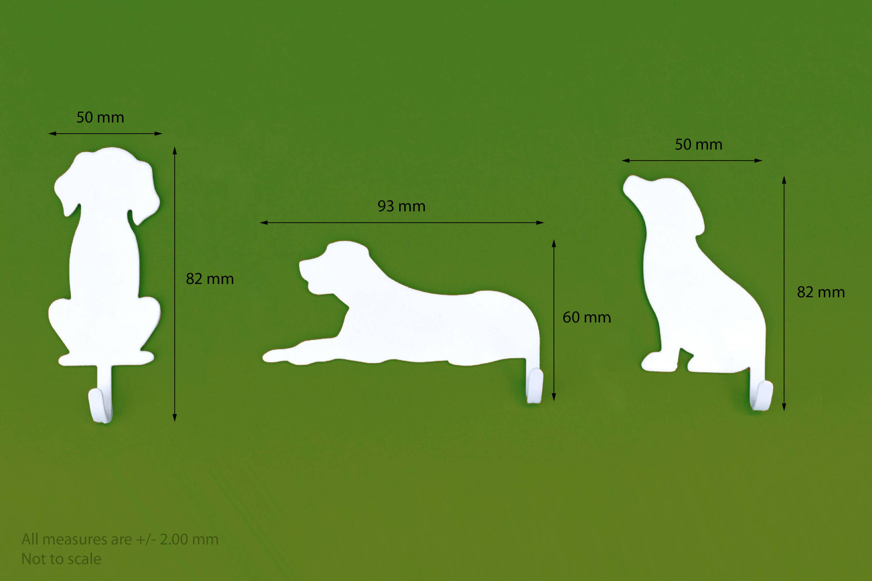 SUCK UK Ltd - USA - Dog Wall Hooks – Hang your stuff on their tails