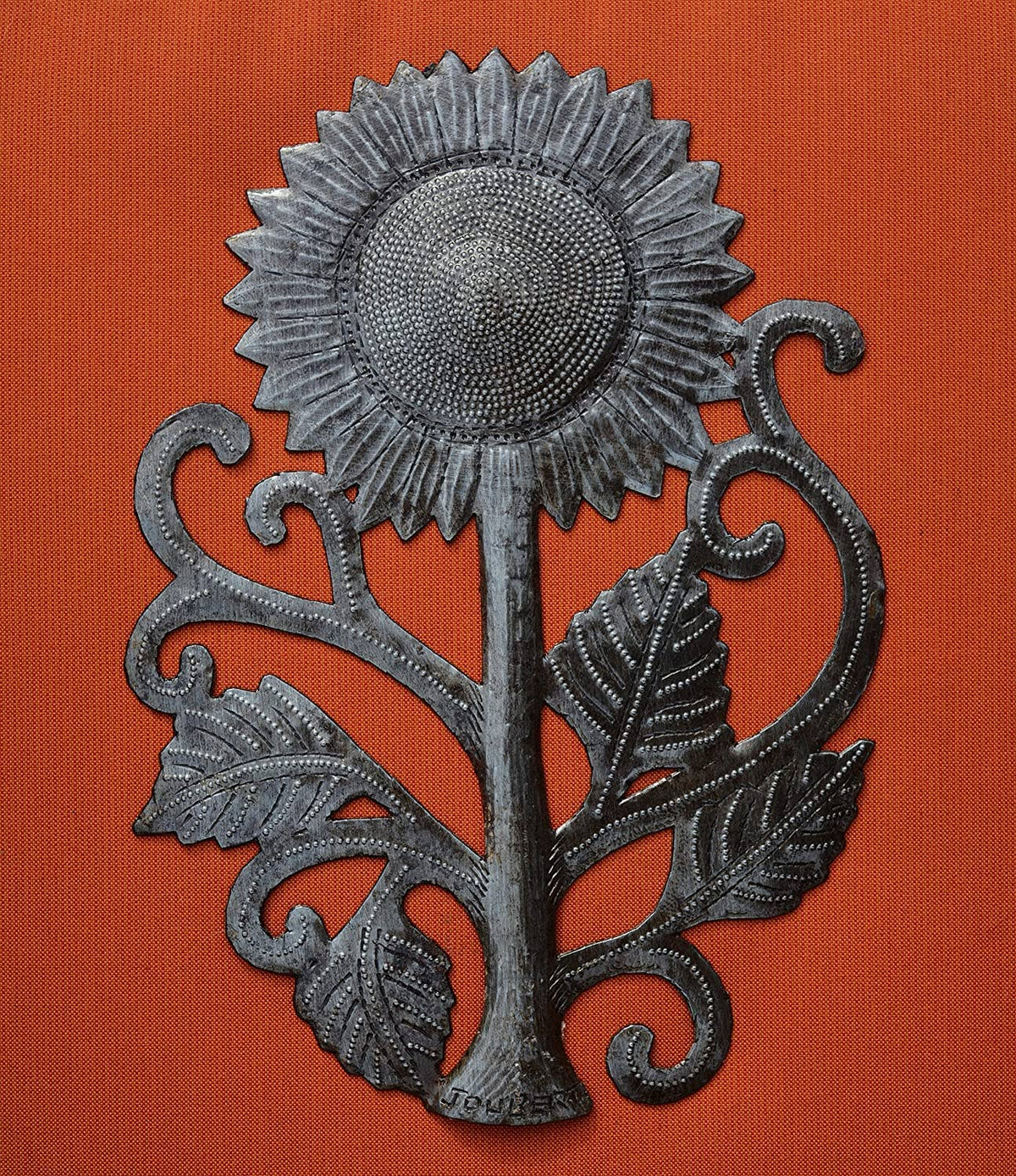 Haiti Fair Trade~ It's Cactus - Garden Sunflower, Handmade Metal Art, 8" x 11"