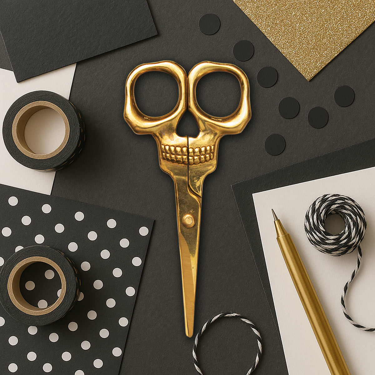 SUCK UK Ltd - USA - Skull Scissors - Dead sharp, finest quality scissors