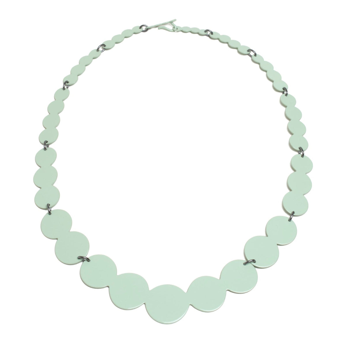 Ashley Buchanan: 13 Piece Pearl Silhouette Necklace, Moss