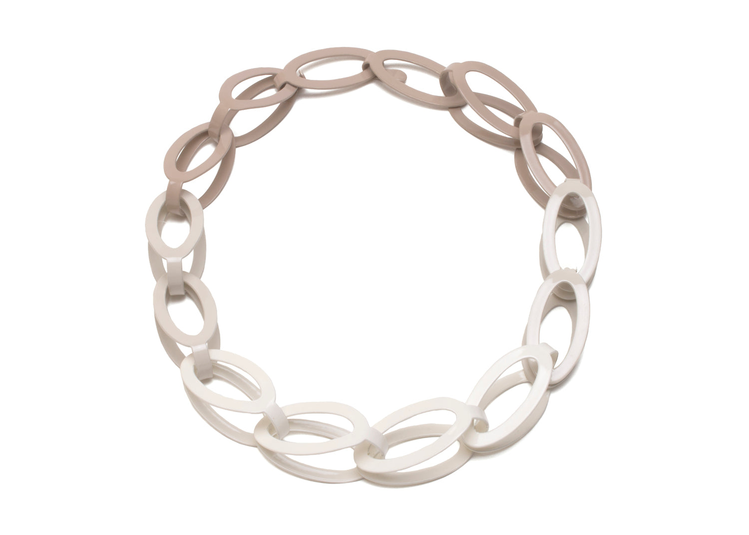 Ashley Buchanan: 14 Piece Oval Chain, Ballet Grey Gradient