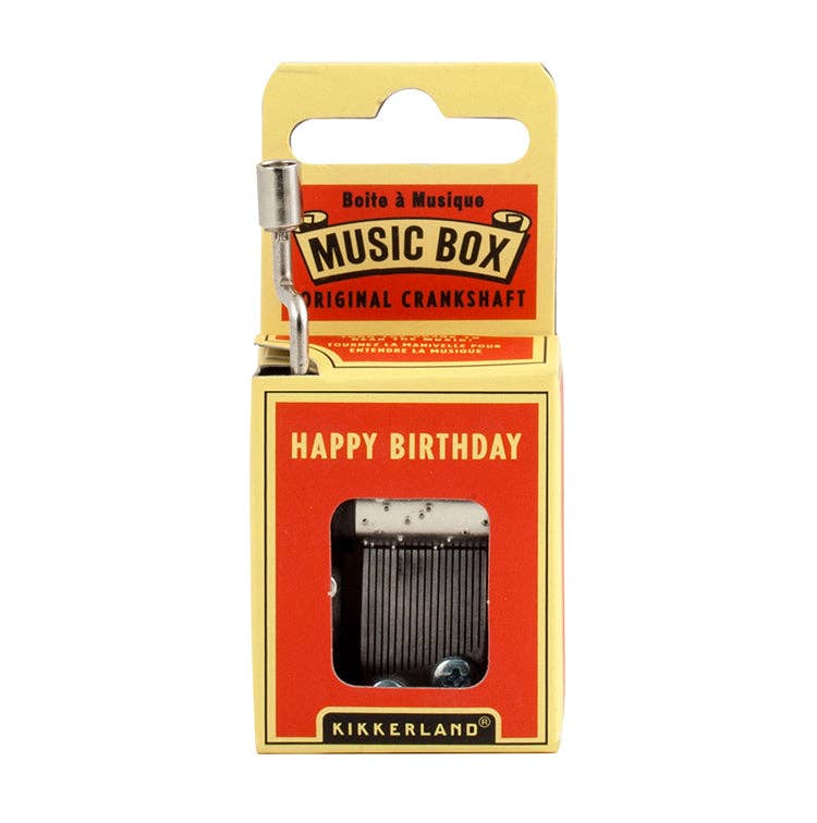 Kikkerland Design Inc - Happy Birthday Crank Music Box