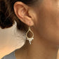YedOmi Jewelry - Small Tear Confetti Earrings: Sterling Silver
