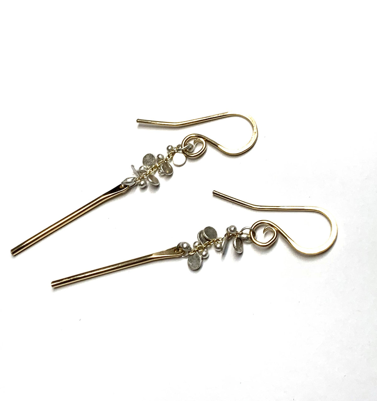 YedOmi Jewelry - Small Confetti Stix: Oxidized Sterling Silver