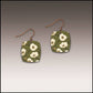 Illustrated Light & DC Designs - Olive Cottage Button Drop Handmade Earrings