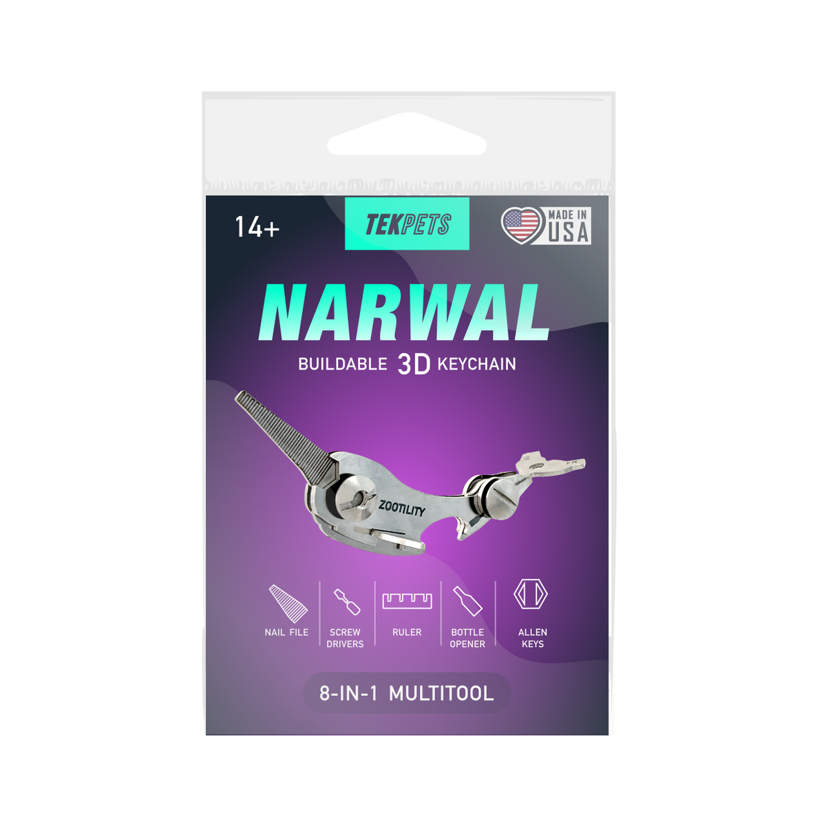 Zootility - Narwhal Multi-Tool - Metal TekPet