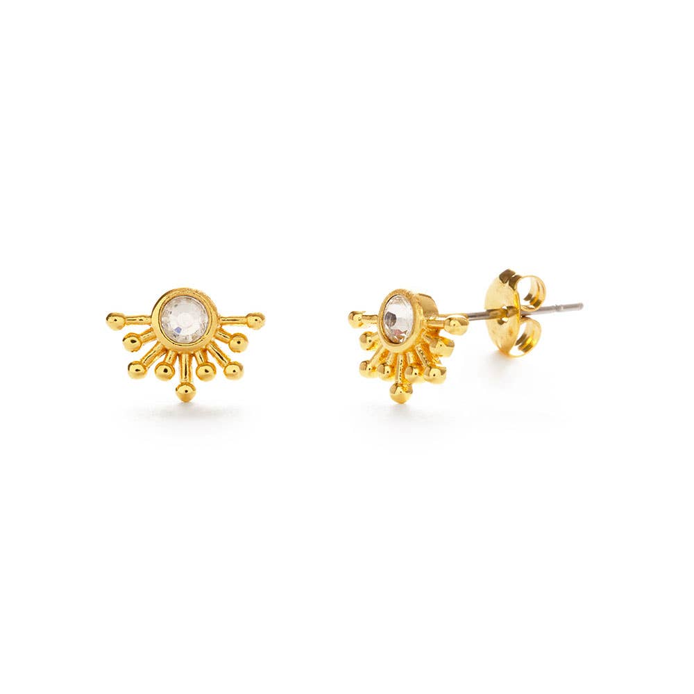 Amano Studio - Rays of Light Stud Earrings: Crystal