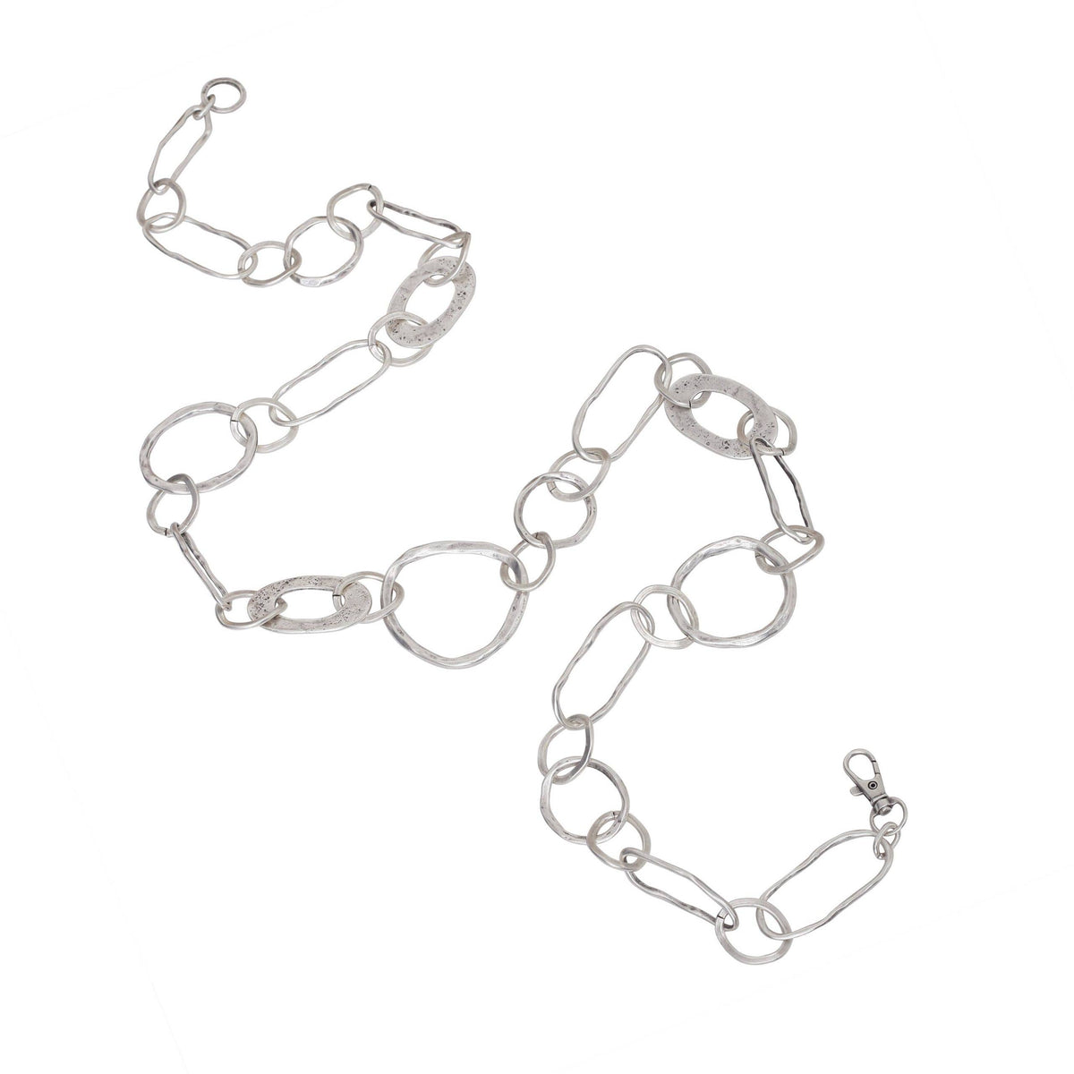 Chanour - Handmade Long Chain Pewter Necklace