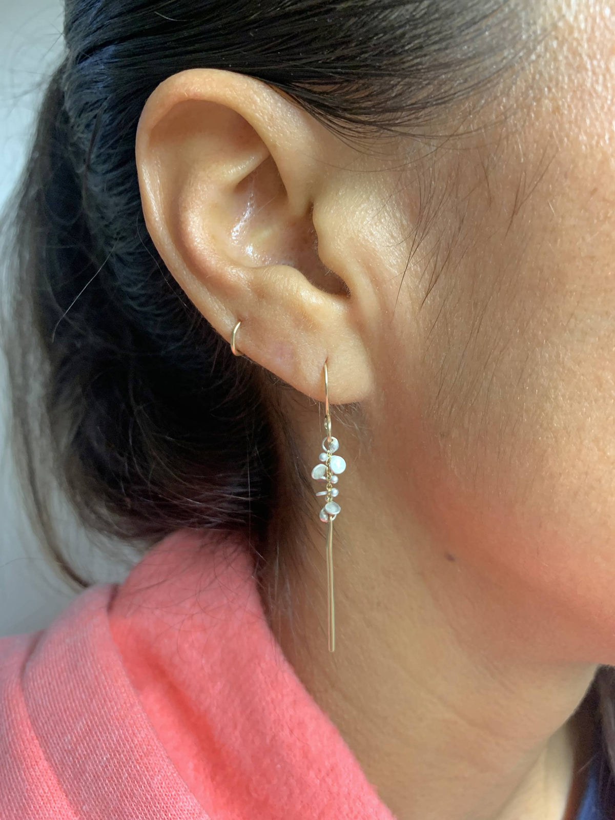 YedOmi Jewelry - Small Confetti Stix: Oxidized Sterling Silver