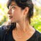 YedOmi Jewelry - Extra Long Wisteria Caviar Earrings: Sterling Silver