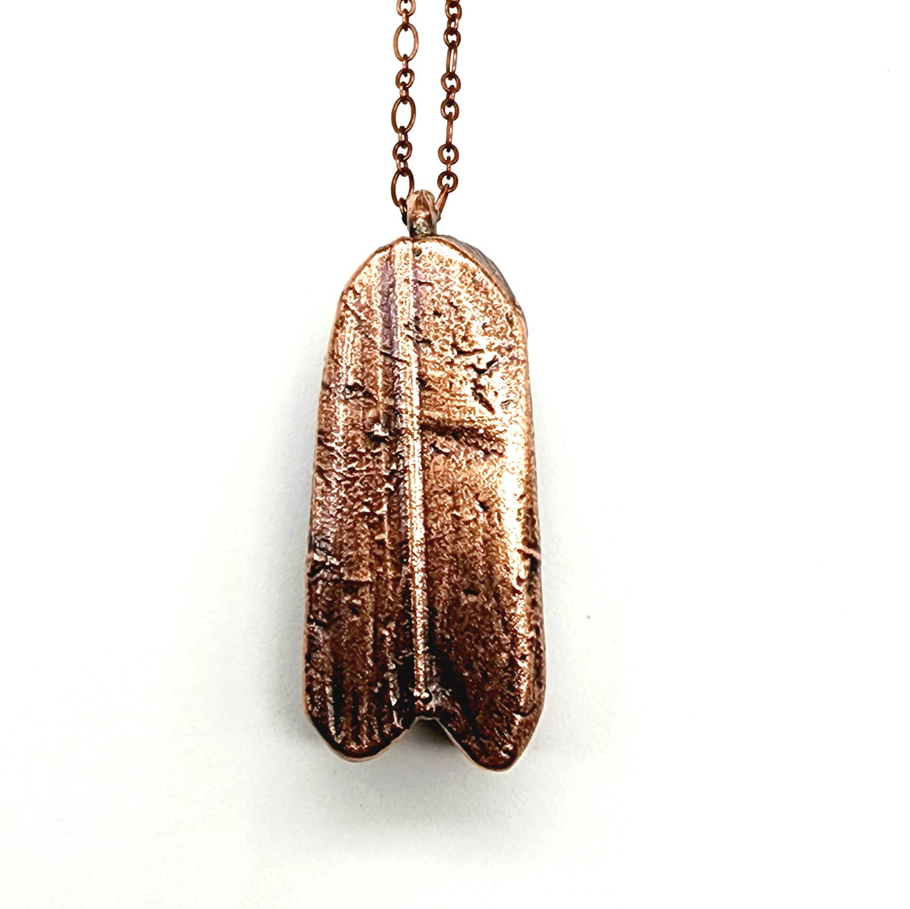 MergingMetals - Labradorite Carved Cicada Necklace