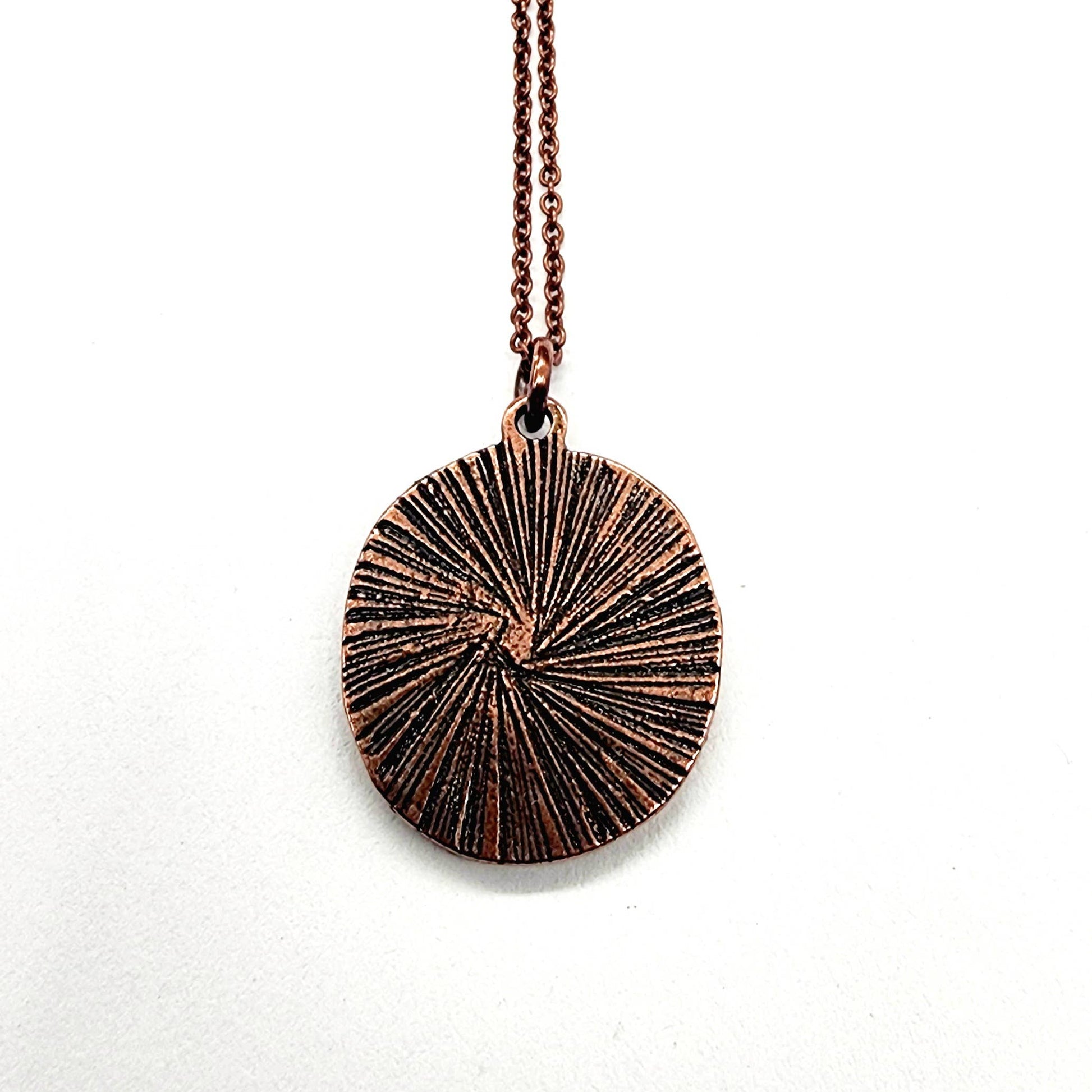 MergingMetals - Thistle Necklace - Antique Copper