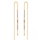 Amano Studio - Miyuki Seed Bead Threader Earrings: Bone & Black