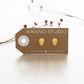 Amano Studio - Skull w/ Heart Eyes Stud Earrings