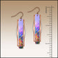 Illustrated Light & DC Designs - Rainbow Floral Geometric Metal Accent Earrings