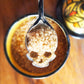 SUCK UK Ltd - USA - Skull Sugar-Spoon - Stainless steel teaspoon with cut-outs: Silver