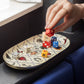 Roomytown Inc - Oval Enamel Tray - Charms