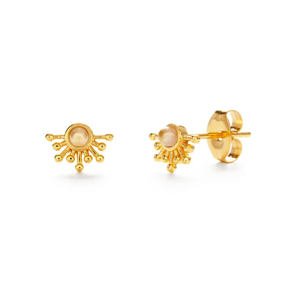 Amano Studio - Rays of Light Stud Earrings with Pearl