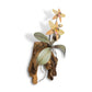Copper Art - Yellow Cattelya Orchid on Teak, Wall Piece