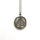 MergingMetals - Woodland Fern Pendant Necklace – Silver Forest Medallion