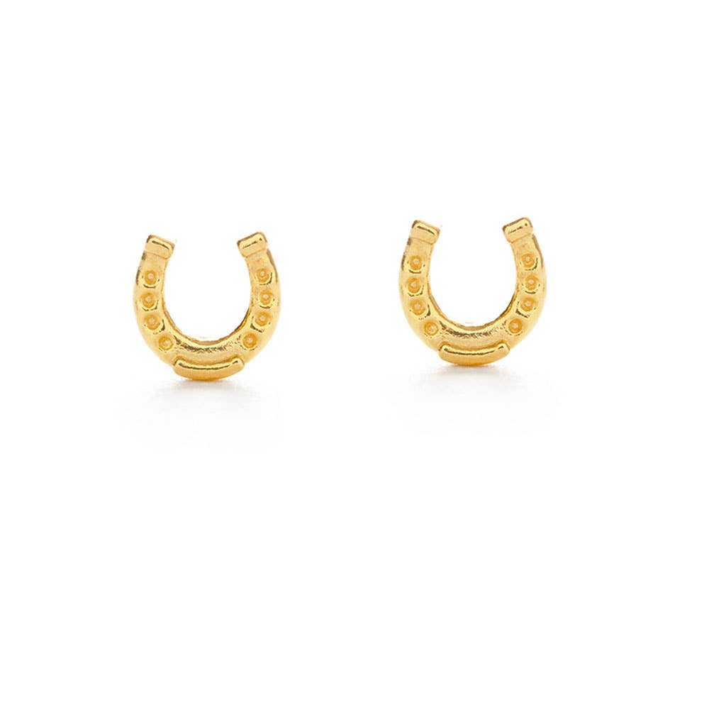 Amano Studio - Tiny Horseshoe Stud Earrings