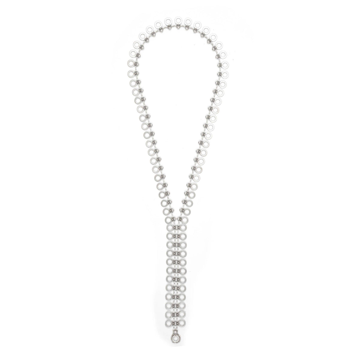 Chanour - Handmade Long Pewter Necklace