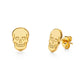 Amano Studio - Skull w/ Heart Eyes Stud Earrings