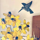 Haiti Fair Trade~ It's Cactus - 6" Set of 2 Hummingbirds, 3D Wings, Home Garden Accent