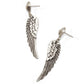 Chanour - Handmade Pewter Wing Earrings
