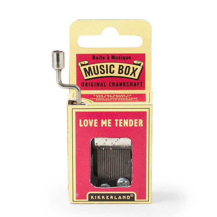 Kikkerland Design Inc - Love Me Tender Crank Music Box