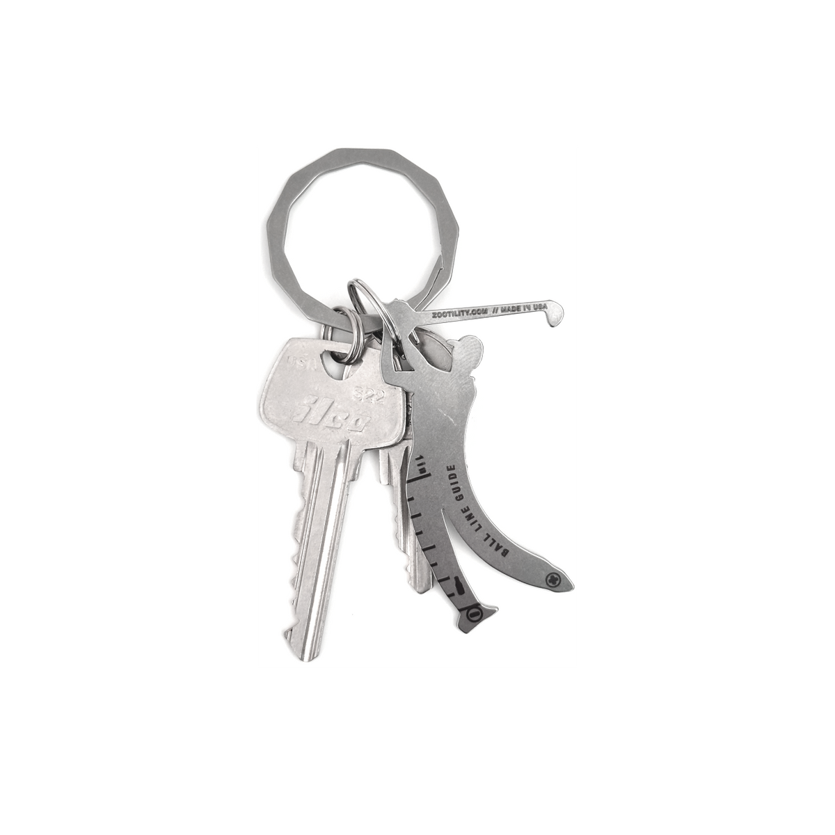 Zootility - Golf Key 6-in-1 Keychain Multi-Tool