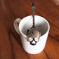 SUCK UK Ltd - USA - Skull Sugar-Spoon - Stainless steel teaspoon with cut-outs: Silver