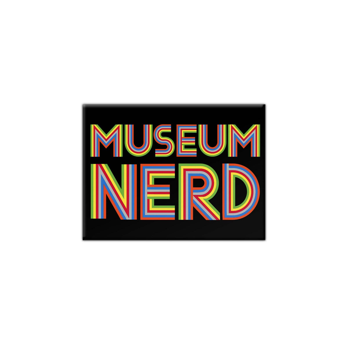 Museum Nerd Classic Black Magnet