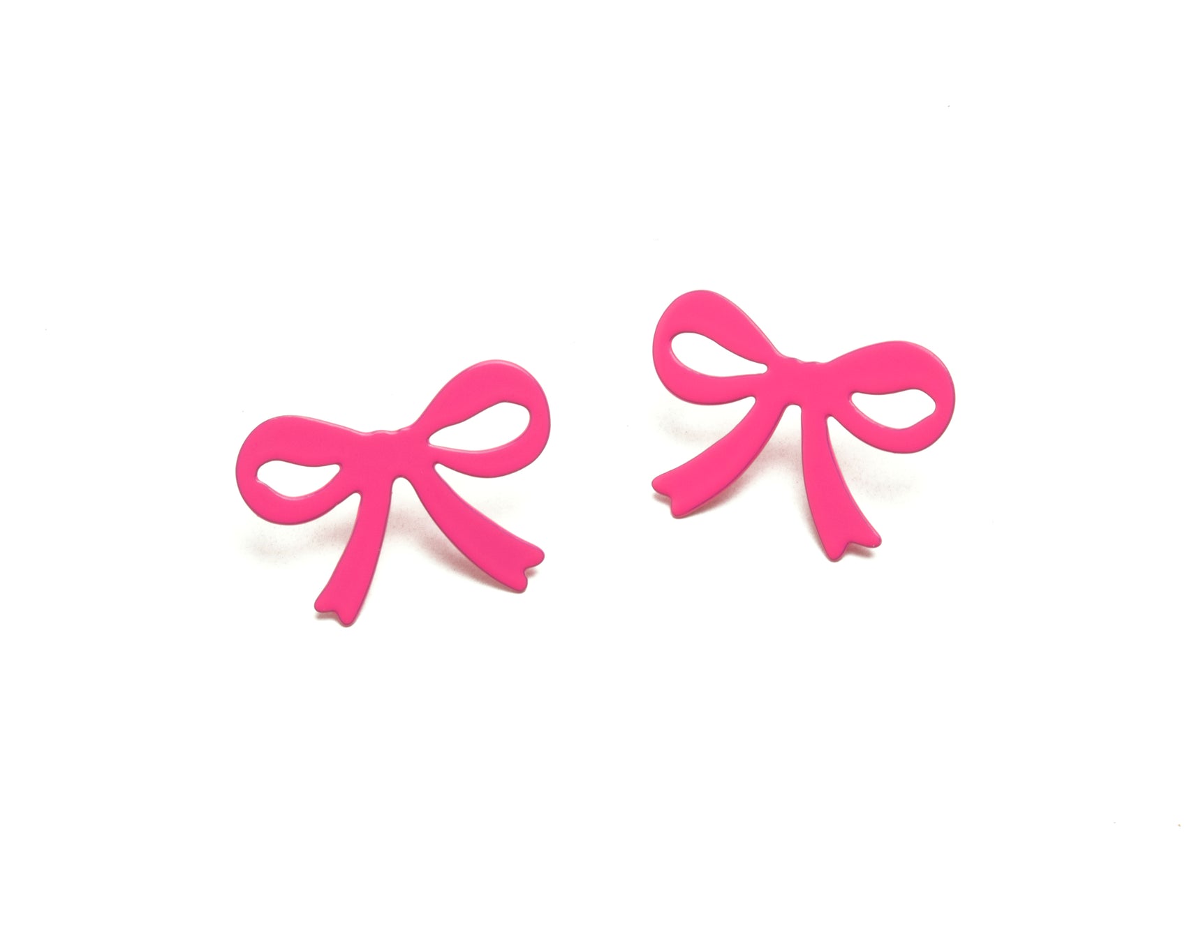 Ashley Buchanan: Ionic Bow Stud Earrings, Pink