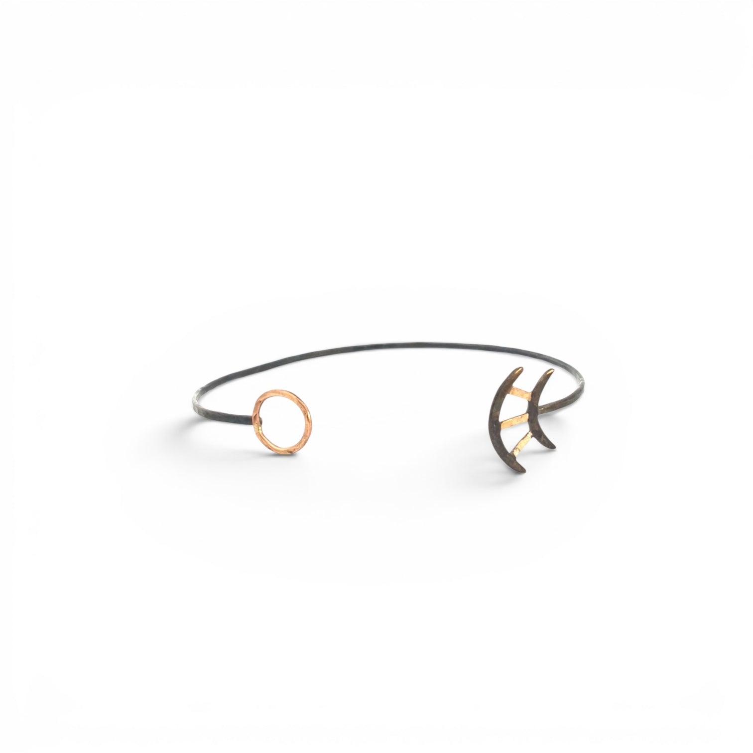 House Of Snakes - STRATOSPHERIC RAY AND HALO CUFF,10K STERLING