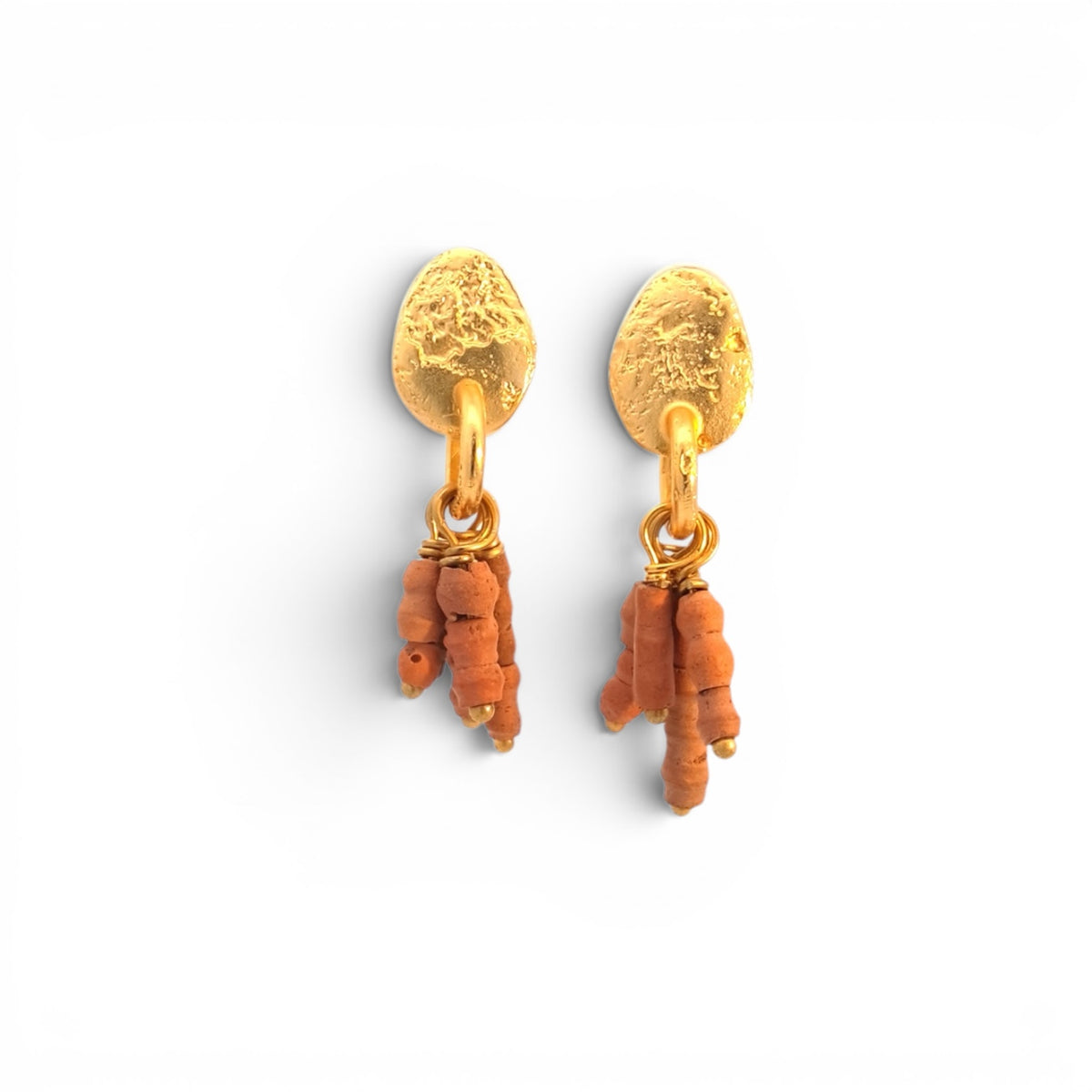 Lingua Nigra: Beads of Dust Earrings