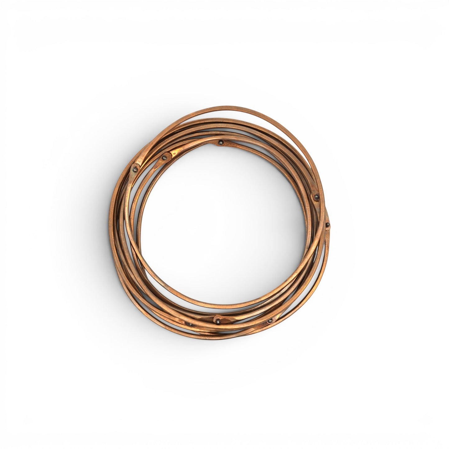 Olivia de Soria: Brass Rivet Bangle Set