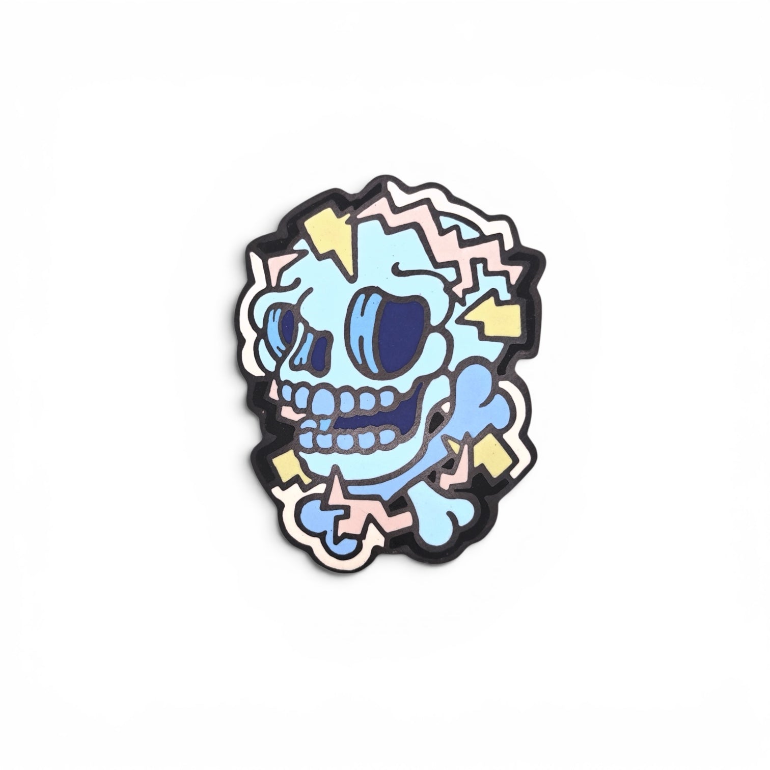 Zachery Lechtenberg: High Voltage Brooch in Blue
