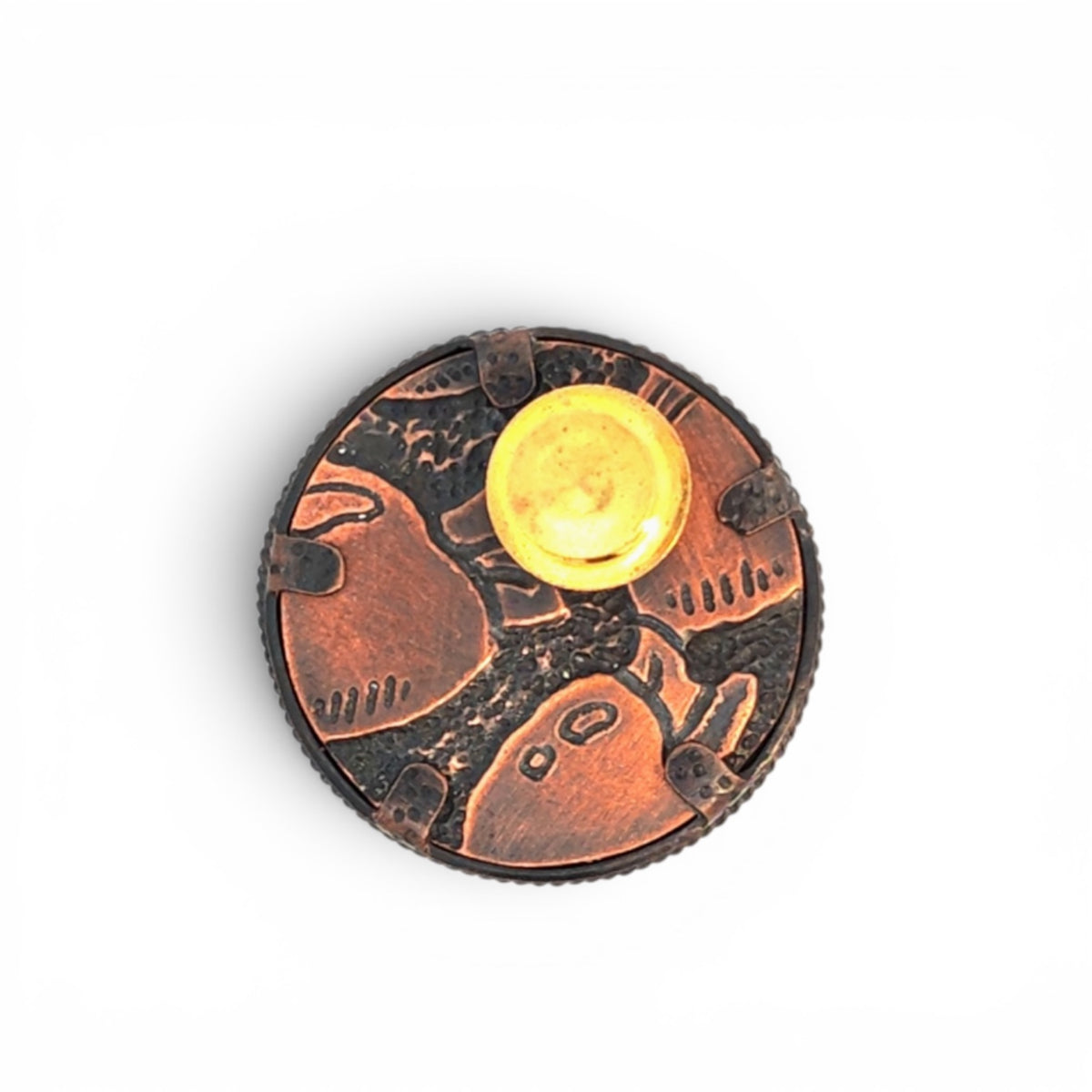Zachery Lechtenberg: Enamel Pin, Apple with Worm