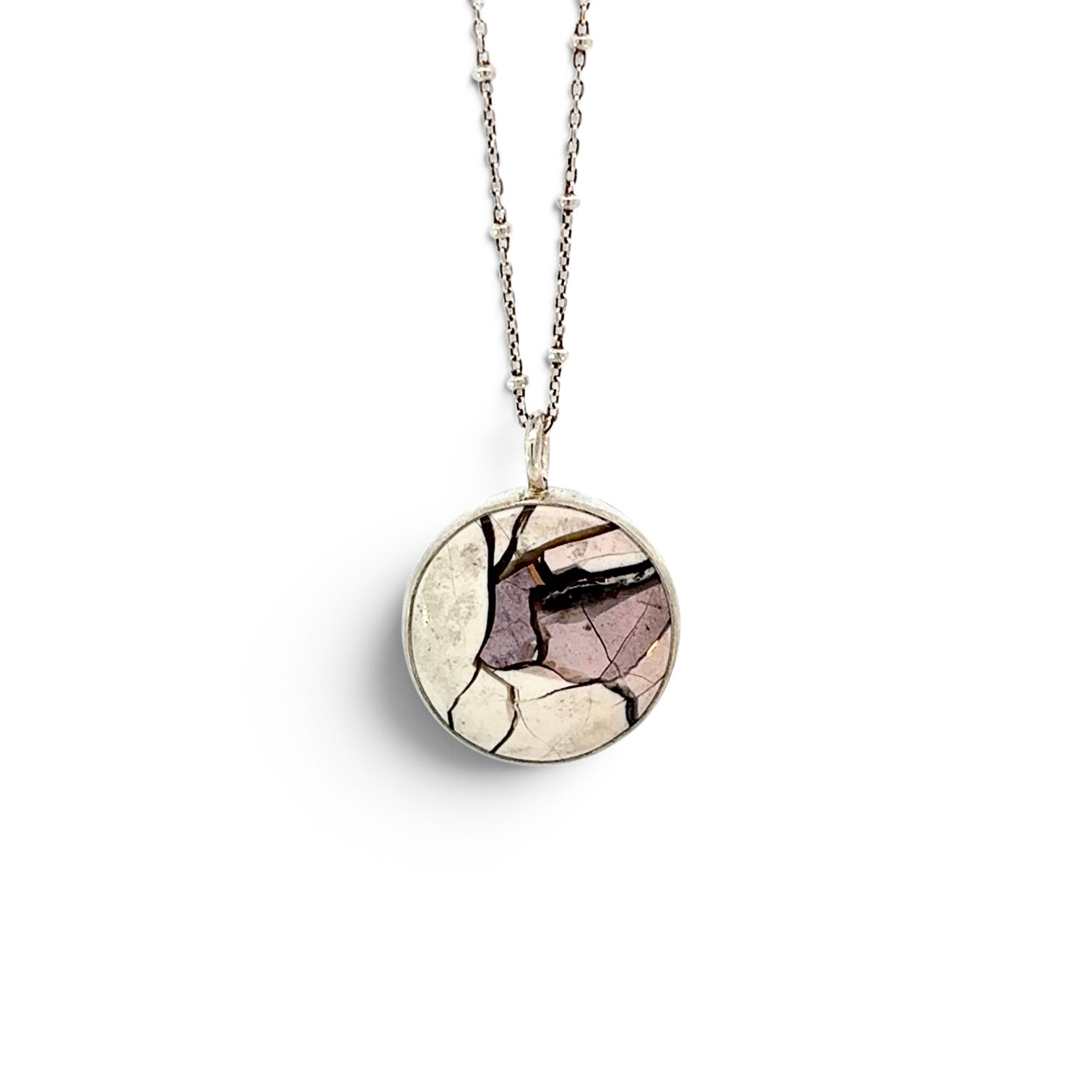 Lauren Estes: Lilac Brecciated Mookaite Necklace