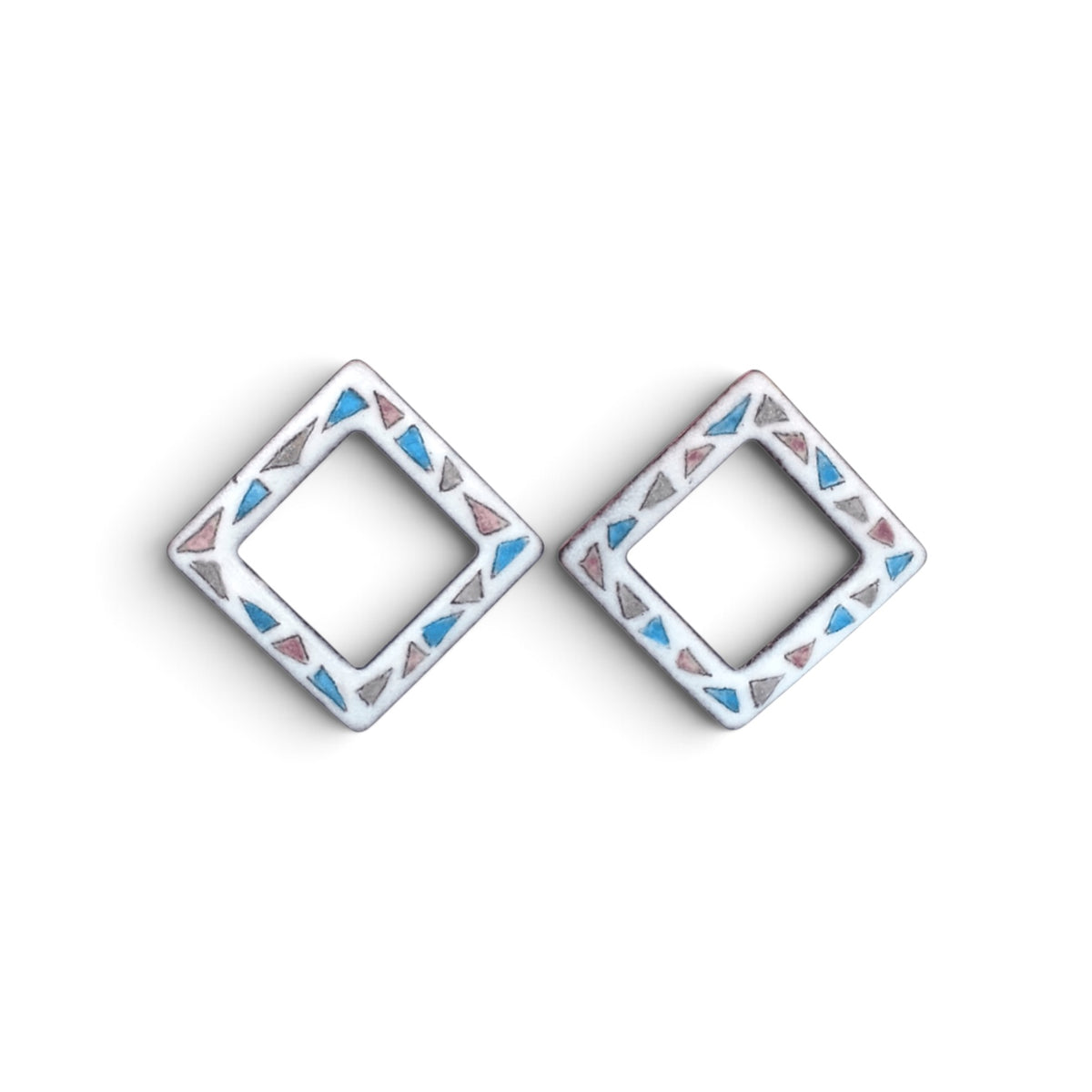 Terri Sauer:  Enamel Post Earrings