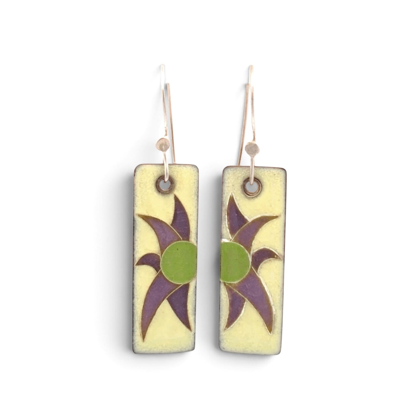 Terri Sauer: Cloisonee Enamel Earrings.