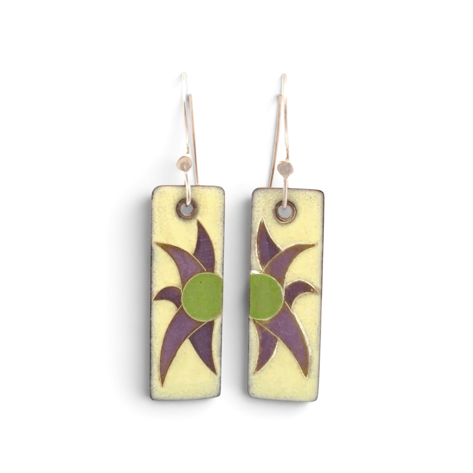 Terri Sauer: Cloisonee Enamel Earrings.