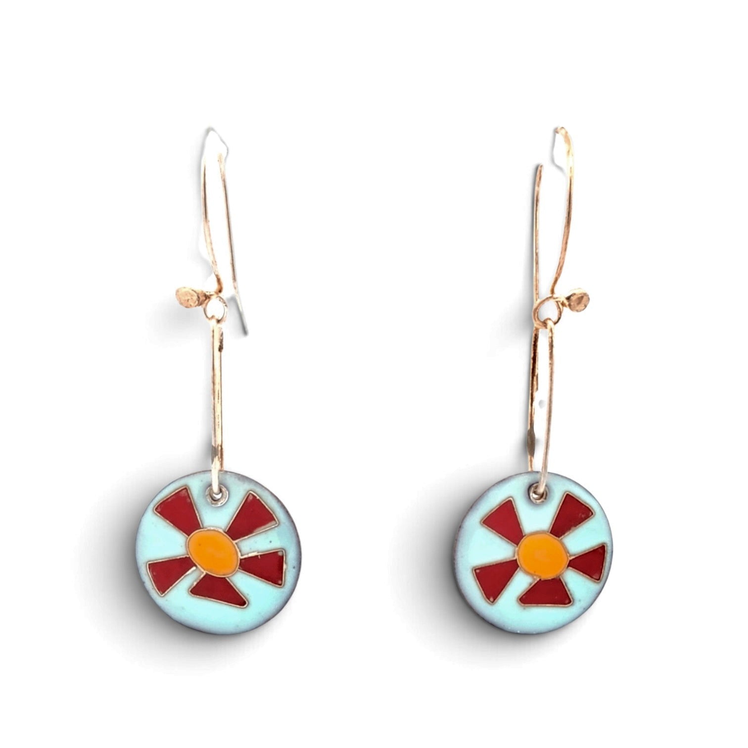 Terri Sauer:Cloisonne Enamel Earrings.