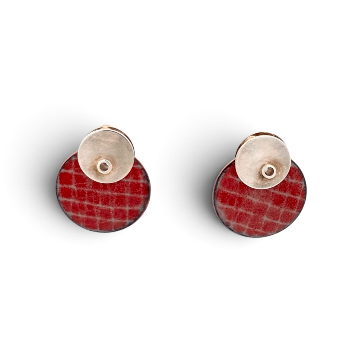 Terri Sauer: Enamel Post Earrings.