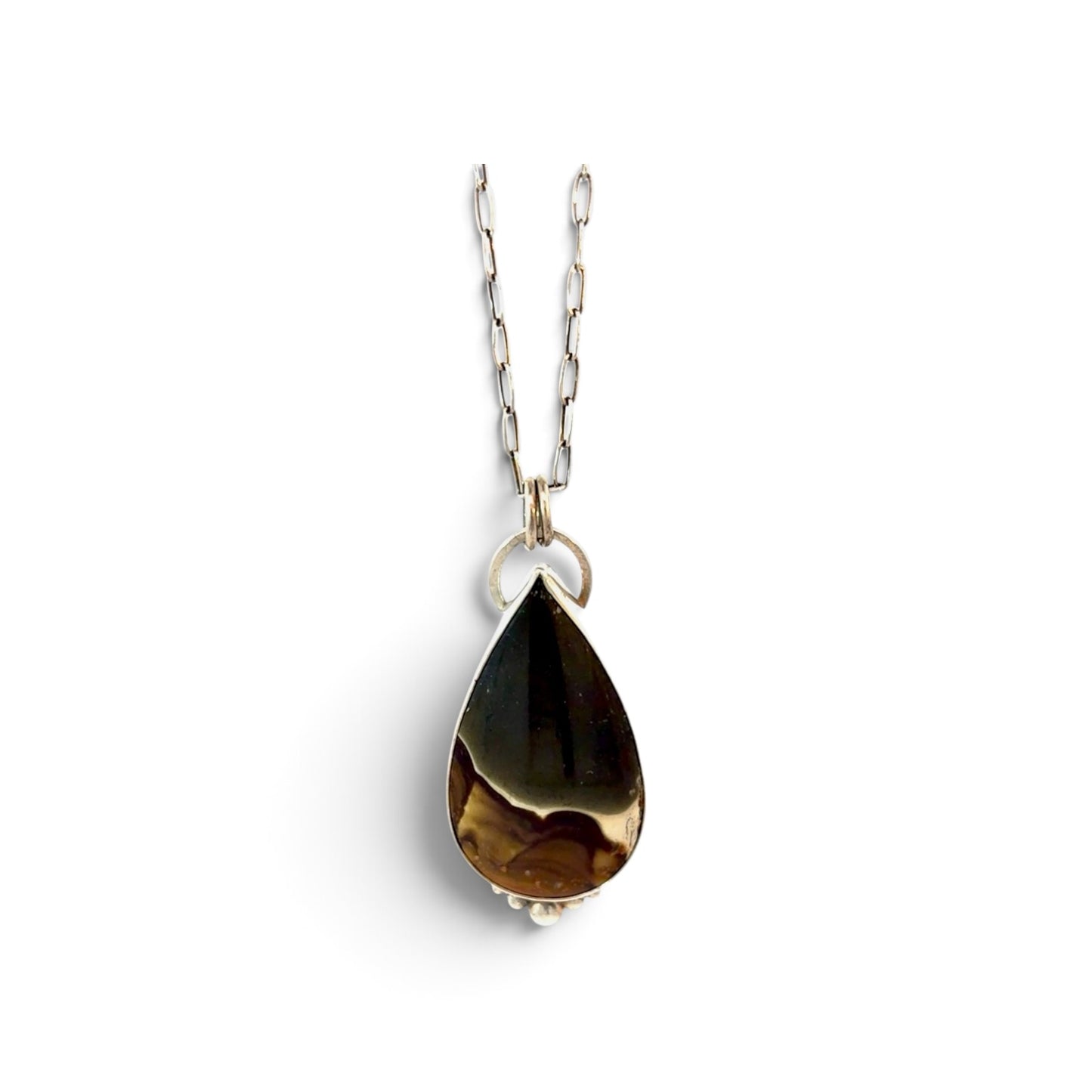 Lauren Estes: Stromatolite Pear Necklace