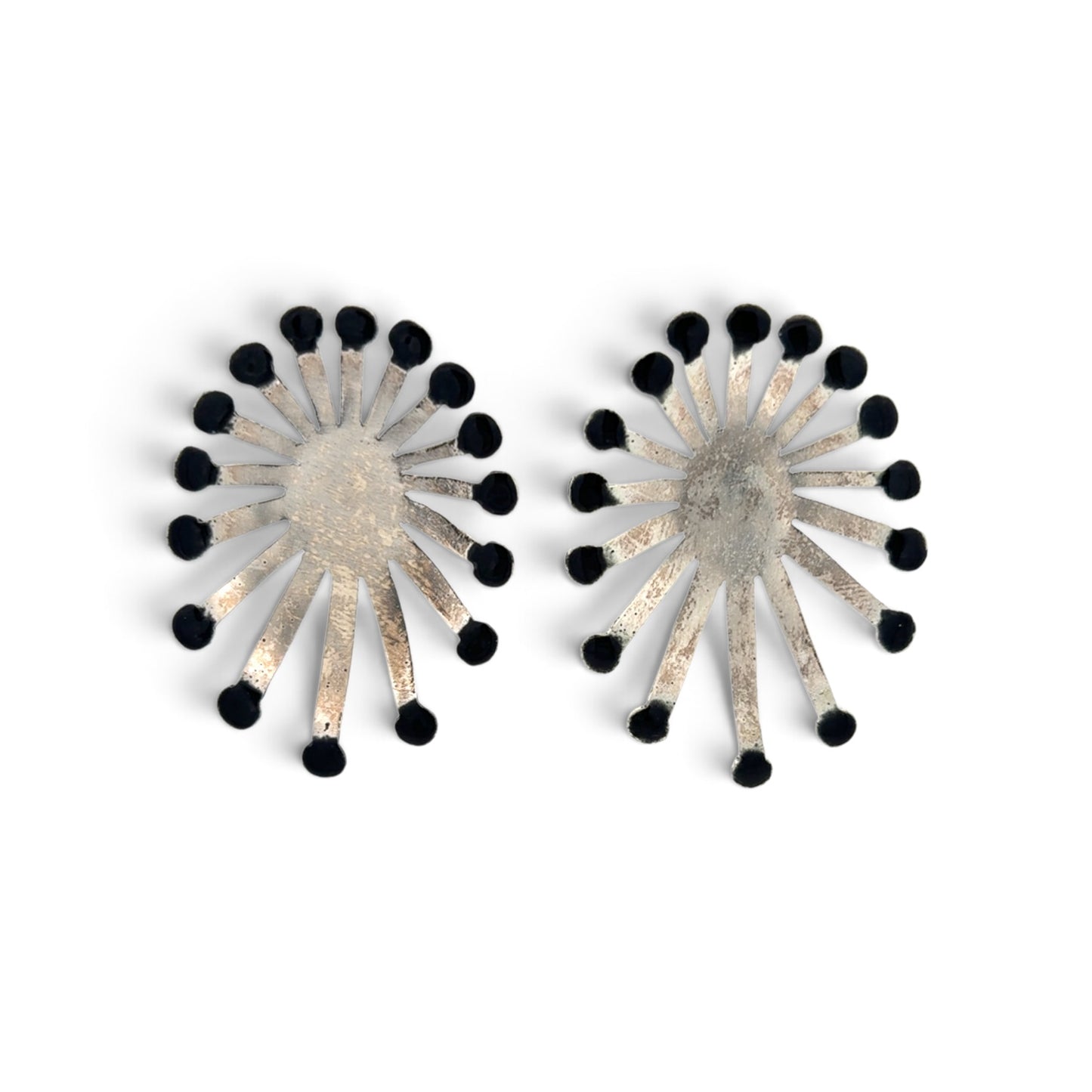 Deitra Blackwell: Anemone Earrings, Black