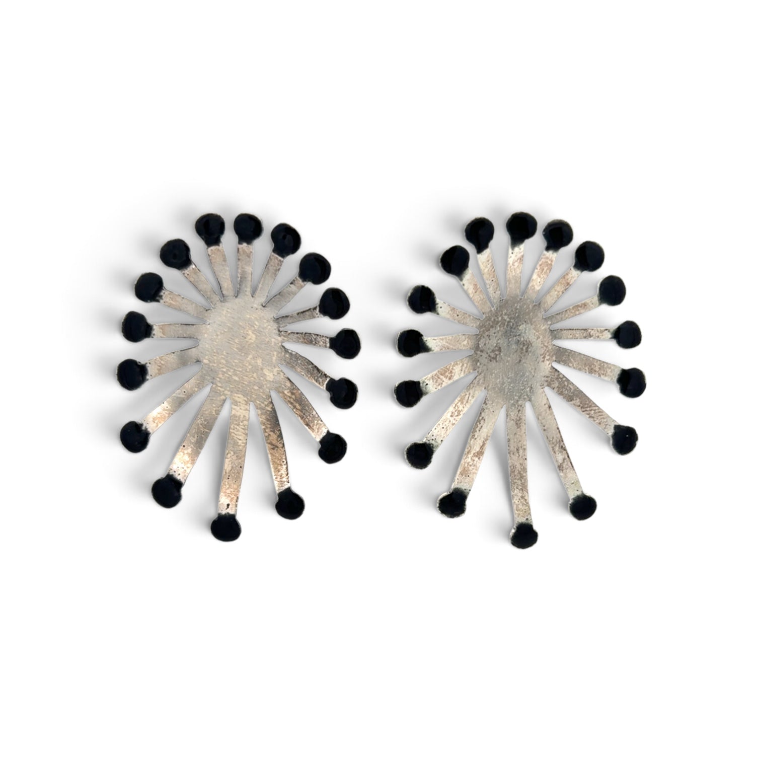 Deitra Blackwell: Anemone Earrings, Black