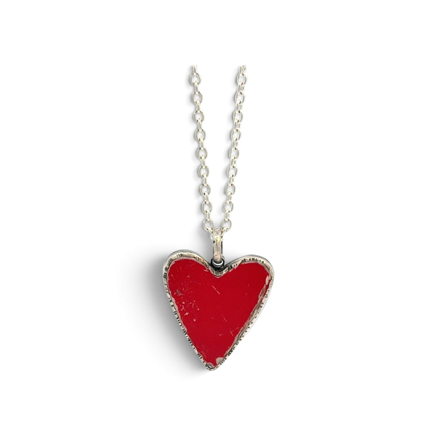 Amuck Design: Rough Around the Edges, Heart Necklace.